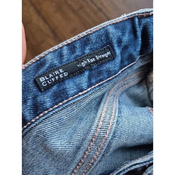 Dear John Blaire Cuffed High Rise Straight Jeans Size 32 - Picture 6 of 7